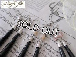 画像3: 【送料無料】【チタンフックピアス】◆flower storm◆ブラックオニキス ロングティアドロップピアス （天然石 パワーストーン  ブラックカルセドニー アレルギーフリー ）