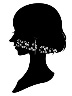 画像9: 【送料無料】【チタンフックピアス】◆flower storm◆ブラックオニキス ロングティアドロップピアス （天然石 パワーストーン  ブラックカルセドニー アレルギーフリー ）