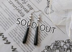 画像8: 【送料無料】【チタンフックピアス】◆flower storm◆ブラックオニキス ロングティアドロップピアス （天然石 パワーストーン  ブラックカルセドニー アレルギーフリー ）