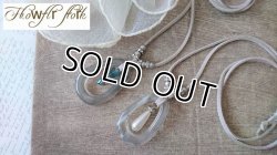 画像4: 【送料無料】【レザーネックレス】◆flower storm◆ビーズ＆ラインストーン使い革紐ロングネックレス 2型（アクセサリー パール レディース）