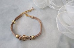 画像7: 【送料無料】【レザーブレスレット】◆flower storm◆上品な後ろ姿の猫 アンティーク調 革紐ブレスレット(アクセサリー エジプトキャット メンズ/レディース)