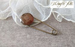 画像7: 【送料無料】【ストールピン/ブローチ】◆flower storm◆アンティークデザイン 多面カットストーン 55mm  （日本製 アクセサリー キルトピン カブトピン ）