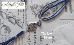 画像9: 【送料無料】【レザーネックレス】◆flower storm◆透かしチャームとタッセルのオリエンタルテイスト革紐ロングネックレス （エスニック アジアン トルコ ）