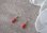 画像4: 【送料無料】【ピアス】◆flower storm◆3月誕生石 赤珊瑚の樹脂フックピアス 多面カット約4mm×2石 レッドコーラル（珊瑚 サンゴ パワーストーン アレルギー対応 ） (4)