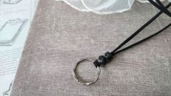 画像5: 【送料無料】【グラスホルダー】◆flower storm◆軽くシンプル ガンメタリングのペンダント式サングラス、メガネホルダー (眼鏡掛け レザーネックレス メンズ レディース)