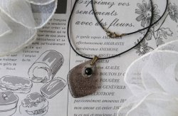 画像13: 【送料無料】【牛革ネックレス】◆flower storm◆ 長さ58cm 天然石ブラックオニキス＆高品質ドロップ型チャームネックレス （パワーストーン ブラックカルセドニー 本革 レザー アクセサリー アクリル  国産 日本製）