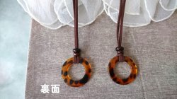 画像6: 【送料無料】【グラスホルダー】◆flower storm◆軽くシンプル アクリル素材べっ甲柄リングネックレス ペンダント式サングラス、メガネホルダー （眼鏡掛け レザーネックレス メンズ レディース 日本製）