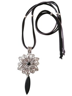 画像28: 【送料無料】【レザーネックレス】◆flower storm◆エスニックフラワー&上質しずくチャームの革紐ロングネックレス (アクセサリー アジアン フォークロア ターコイズ チェコビーズ 雫パール 日本製 レディース)