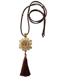 画像32: 【送料無料】【レザーネックレス】◆flower storm◆エスニックフラワー&上質しずくチャームの革紐ロングネックレス (アクセサリー アジアン フォークロア ターコイズ チェコビーズ 雫パール 日本製 レディース)