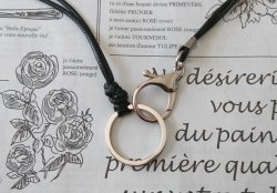 画像8: 【送料無料】◆flower storm◆大きめメタルパーツと二重紐で仕上げたペンダントリングネックレス 長さ65cm（眼鏡掛け グラスホルダー 眼鏡ホルダー メガネホルダー メンズ レディース 日本製）