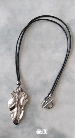 画像5: 【送料無料】◆flower storm◆長さ約56cm シルバーメタル＆ガラスストーン 二つの輝くリーフのネックレス 金属アレルギー対応 グリーン (アクセサリー ステンレス マンテル 日本製 メンズ レディース ）