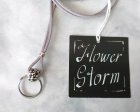 他の写真3: 【送料無料】【グラスホルダー】◆flower storm◆ステンレスリング＆アンティークフラワーネックレス ペンダント式サングラス、メガネホルダー （眼鏡掛け レザーネックレス ラインストーン メンズ レディース 日本製）