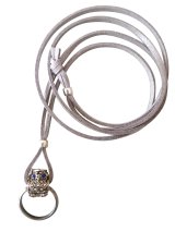 【送料無料】【グラスホルダー】◆flower storm◆数量限定 ステンレスリング＆サファイアブルーアイのフクロウネックレス ペンダント式サングラス、メガネホルダー （眼鏡掛け レザーネックレス ラインストーン メンズ レディース 日本製） 