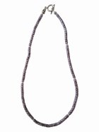 他の写真1:  【送料無料】◆flower storm◆長さ42cm アクリル樹脂ビーズ＆ガラスビーズのショートネックレス グレーグラデーション 金属アレルギー対応 ( ステンレス TOHOビーズ アクセサリー 日本製 メンズ レディース）