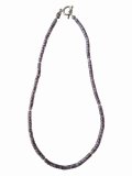  【送料無料】◆flower storm◆長さ42cm アクリル樹脂ビーズ＆ガラスビーズのショートネックレス グレーグラデーション 金属アレルギー対応 ( ステンレス TOHOビーズ アクセサリー 日本製 メンズ レディース）