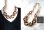 画像8: 【送料無料】◆flower storm◆長さ約48cm アクリルチェーン ショートネックレス Khaki Brown × Gold 金属アレルギー対応 (アクセサリー 大ぶり ボリューム 季節感 春夏 レディース  日本製）