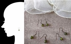 画像6: 【送料無料】【ピアス】◆flower storm◆8月誕生石 ペリドット 8mm 天然石 サージカルステンレス製フックピアス 金属アレルギー対応（アクセサリー 橄欖石 太陽の石 パワーストーン 日本製）