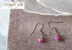 画像4: 【送料無料】【ピアス】◆flower storm◆7月誕生石 ルビー 6mm アフリカ産 天然石 サージカルステンレス製フックピアス 金属アレルギー対応（アクセサリー ジュエリー  パワーストーン 日本製）