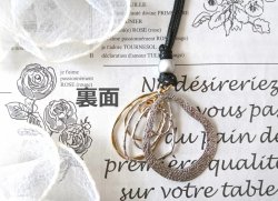 画像7: 【送料無料】◆flower storm◆長さ約74cm シルバー×ゴールド コンビネーションカラーのメタルフレームチャーム ロングネックレス （アクセサリー ステンレス 日本製 ）