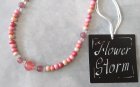 他の写真2: 【送料無料】◆flower storm◆長さ52~57cm 天然石ストロベリークォーツ、水晶＆ウッドビーズのネックレス マルチカラーレッド ピンク系 アジャスター付 ( パワーストーン 天然木 TOHOビーズ ステンレス アクセサリー 日本製 メンズ レディース）