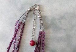 画像8: 【送料無料】◆flower storm◆長さ51~56cm 天然石ルビージェイドと3種のビーズのモーヴ色3連ネックレス  アジャスター付 ( パワーストーン 翡翠 ヒスイ アクリル TOHO 真鍮 ステンレス アクセサリー 日本製 レディース ） 