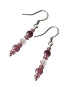 他の写真2: 【送料無料】◆flower storm◆ニュアンスカラーガラスビーズのステンレス製フックピアス モーヴ/セージ(アクセサリー サージカルステンレス  TOHOビーズ 日本製 ） 