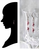 他の写真3: 【送料無料】◆flower storm◆ニュアンスカラーガラスビーズのステンレス製フックピアス モーヴ/セージ(アクセサリー サージカルステンレス  TOHOビーズ 日本製 ） 