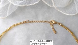 画像9:  【送料無料】◆flower storm◆（長さ42cm＋アジャスター5cm）オレンジ系ニュアンスカラーガラスビーズのネックレス ステンレス製留め具 24KGP,18KGP 本金メッキ ( 変色防止 アレルギー対応 日本製)
