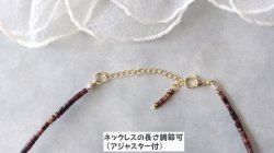 画像13: 【送料無料】◆flower storm◆（長さ約43cm＋アジャスター5cm）水牛の角 バッファローホーンのビーズネックレス 3mm 3色 銅製14KGP留め具 (水牛ビーズ エスニック エキゾチック TOHOビーズ 14金メッキ 変色防止 日本製) 