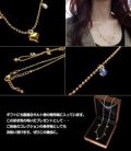 【JEWELRY CHOCOLAT】18金仕上げハートチャームネックレス★最高級スワロフスキー使用【ラッピング無料】