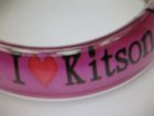 他の写真2: 【Kitson】キットソン　クリアバングル "I heart Kitson" パープル