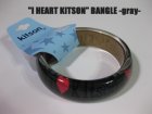 他の写真1: 【Kitson】キットソン　クリアバングル "I heart Kitson" グレー