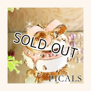 画像: 【宝石箱革命☆】【PICALS ピカルス】光る宝石箱☆リボンベル　ジュエリーボックス ☆暗闇で柔らかく輝きます☆