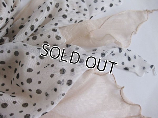 画像6: 【薄手ストール】シルクコットン素材レイヤード水玉柄ストール （紫外線対策 UV対策 日除け 冷房対策）