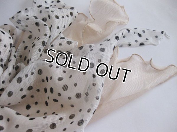 画像4: 【薄手ストール】シルクコットン素材レイヤード水玉柄ストール （紫外線対策 UV対策 日除け 冷房対策）