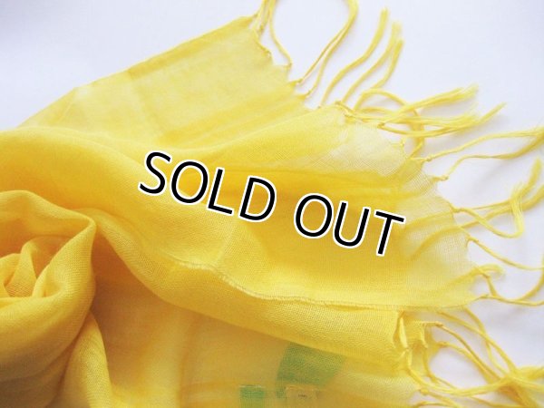 画像5: 【薄手ストール】【日本製】天然素材 麻100％ストール リネン ガーゼ素材 マスタード（紫外線対策 UV対策 日除け 冷房対策）