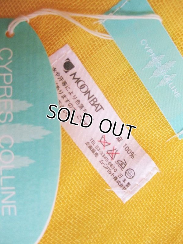 画像6: 【薄手ストール】【日本製】天然素材 麻100％ストール リネン ガーゼ素材 マスタード（紫外線対策 UV対策 日除け 冷房対策）