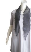 画像5: 《送料無料》【オールシーズン】エレガントなワンポイント♪ 2WAY ヘッド＆ネックスカーフ 黒（Head & Neck Scarf Black）