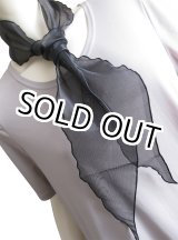 画像: 《送料無料》【オールシーズン】エレガントなワンポイント♪ 2WAY ヘッド＆ネックスカーフ 黒（Head & Neck Scarf Black）