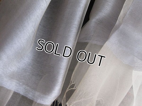 画像3: 【薄手ストール】シックで落ち着いた色柄のシルク100％シフォンロングスカーフ（紫外線対策 UV対策 日除け 冷房対策）