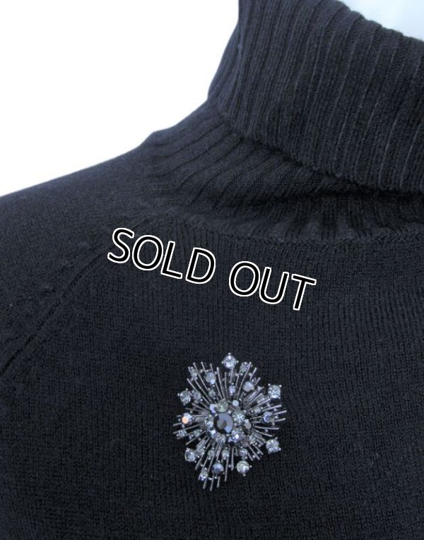 画像5: 【ギフトラッピング付】日本製 アンティークシルバー ラインストーン メタルブローチ 雪の結晶 ケース（クリスマス お祝 ギフト プレゼント）