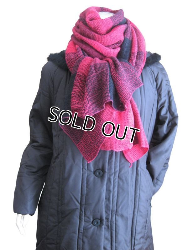 画像5: 【秋冬ストール】ウォーム感のある色味とソフトな温もりのウールタッチ♪シンプル格子織り模様超大判ストール