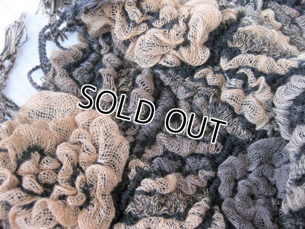 画像8: 【秋冬ストール】ライクラ×ストレッチ素材！ニュアンスカラー花柄フクレ織りストール 2色