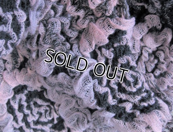 画像5: 【秋冬ストール】ライクラ×ストレッチ素材！ニュアンスカラー花柄フクレ織りストール 2色