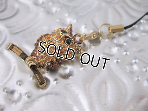 画像5: 【ストラップ/チャーム】【スワロフスキー社製クリスタル】スワロフスキーを贅沢に散りばめたゴージャスなフクロウストラップ （バッグチャーム/ペンダントトップ）