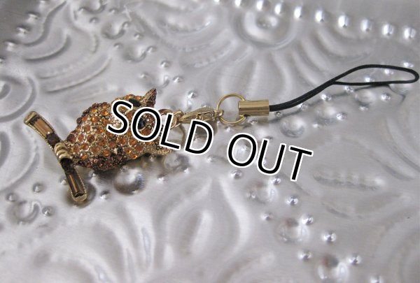 画像4: 【ストラップ/チャーム】【スワロフスキー社製クリスタル】スワロフスキーを贅沢に散りばめたゴージャスなフクロウストラップ （バッグチャーム/ペンダントトップ）