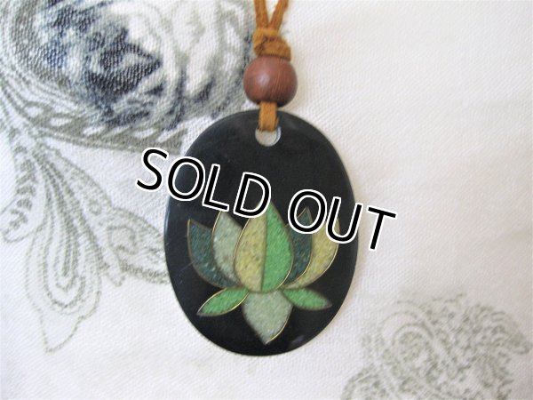 画像6: 【革紐ネックレス】エスニック革紐ロングペンダント・ネックレス 2色展開