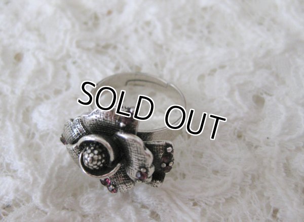 画像7: 【2色展開】【フリーサイズ】 ラインストーン ローズリング （ピンク/クリア）