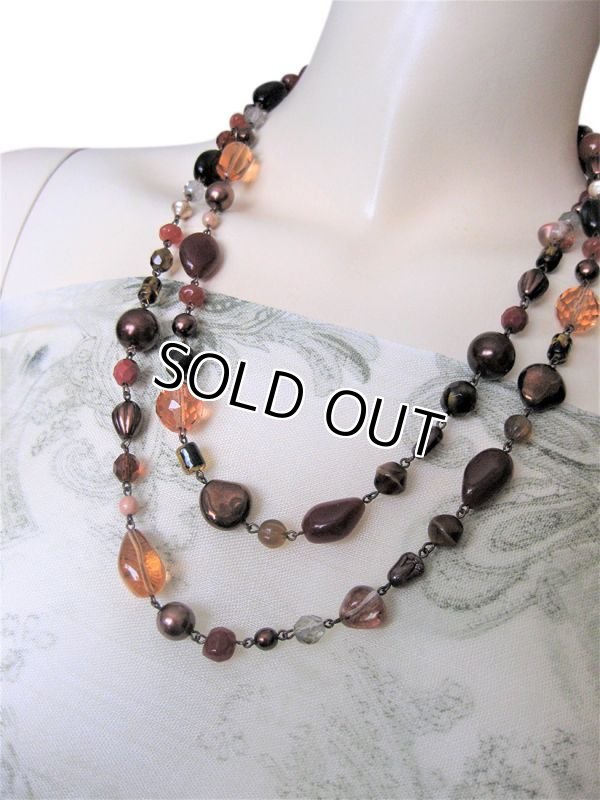 画像9: 【送料込】【Made in Italy】＜Maria Rossi マリア・ロッシィ＞イタリア製ハンドメイド ガラスビーズとパールのロングネックレス