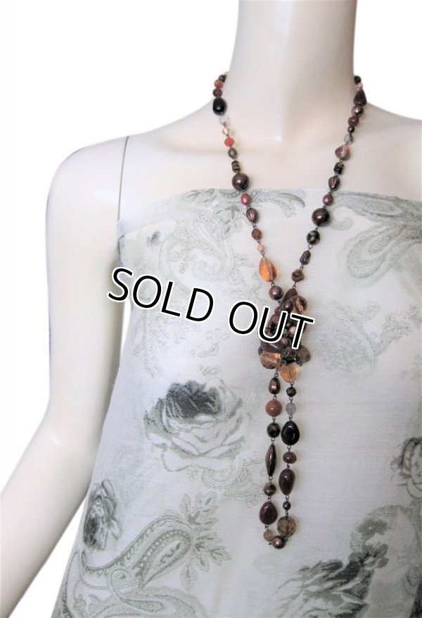 画像7: 【送料込】【Made in Italy】＜Maria Rossi マリア・ロッシィ＞イタリア製ハンドメイド ガラスビーズとパールのロングネックレス